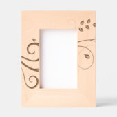 Rustiek gebladerte laat botanische foto achter gegraveerde lijstjes (Voorkant)