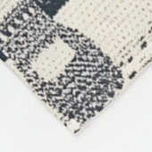 Rustiek gebreid patchwork patroon | Noords Fleece Deken (Hoek)