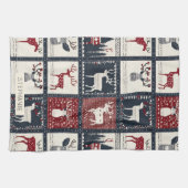 Rustiek gebreid patchwork patroon | Noords Theedoek (Horizontaal)