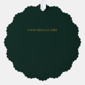 Rustiek gedroogd Sinaasappel Pine Krans Keepsake G Ornament Kaart (Achterkant)