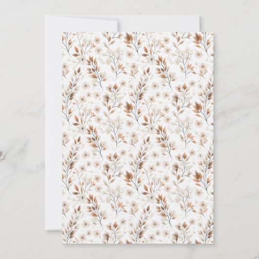 Rustiek Geef Bedankt Diner Kaart (Achterkant)