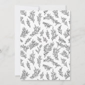 Rustiek Geef Bedankt Thanksgiving Diner Kaart (Achterkant)