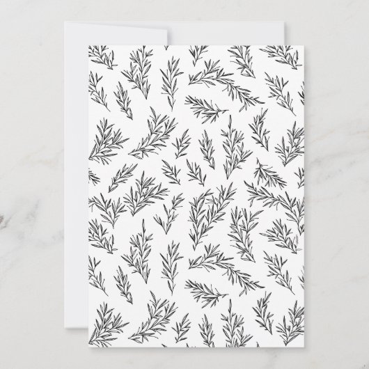 Rustiek Geef Bedankt Thanksgiving Diner Kaart (Achterkant)