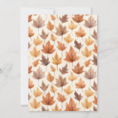 Rustiek Geef Bedankt Thanksgiving Diner Kaart (Achterkant)