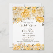 Rustiek Geel Bloemen Vrijgezellenfeest Kaart (Voorkant)