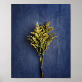 Rustiek Geel Goldenrod Botanische Foto Poster