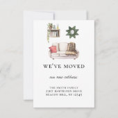 Rustiek geïllustreerd huis We hebben de aankondigi Kaart (Voorkant)