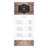 Rustiek Gekruist Vorkmes Logo Noodlijdend hout I Reclamekaart (Voorkant)