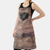 Rustiek Gekruist Vorkmes Logo Noodlijdend hout I Schort (Insitu)