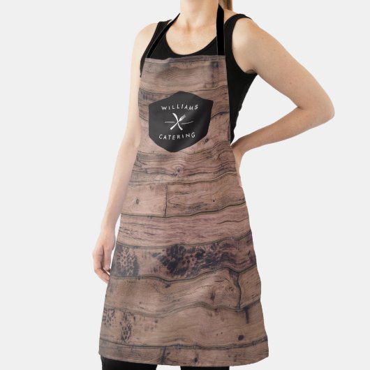 Rustiek Gekruist Vorkmes Logo Noodlijdend hout I Schort (Insitu)