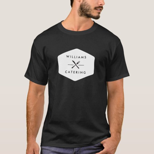 Rustiek gekruiste vorkmes Logo II T-shirt (Voorkant)