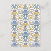 Rustiek Gele Bogen En Bloemen Trouwdetails Informatiekaartje (Achterkant)