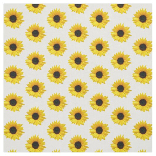 Rustiek Gele Zonnebloem Bloemen Stof (Swatch)