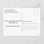 Rustiek Geloof In De Magie Van Het Kerstscript Feestdagenkaart (Achterkant)