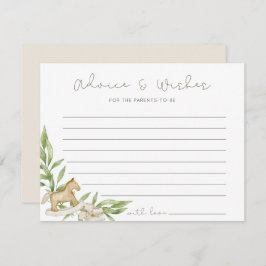 Rustiek Genderneutraal advies wenst Baby shower