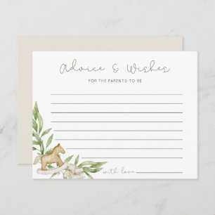 Rustiek Genderneutraal advies wenst Baby shower