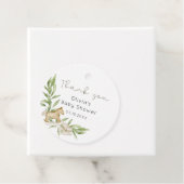 Rustiek Genderneutraal Baby shower Dank u Bedankjes Labels (In situ)