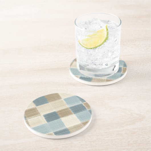 rustiek gepleisterd zandsteen zandsteen onderzetter (Zijkant)