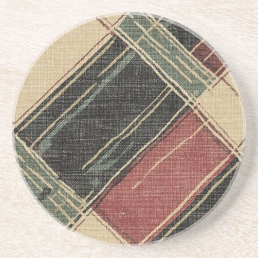 rustiek gepleisterd zandsteen zandsteen onderzetter (Voorkant)