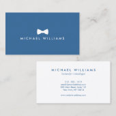 Rustiek Geraffineerde Mannen Bow Stropdas Logo op  Visitekaartje (Voorkant / Achterkant)