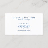 Rustiek Geraffineerde Mannen Bow Stropdas Logo op  Visitekaartje (Achterkant)