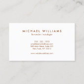 Rustiek Geraffineerde Mannen Bow Stropdas Logo op  Visitekaartje (Achterkant)