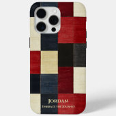 Rustiek geruit raster – getextureerde Sophisticati Case-Mate iPhone Case (Achterkant)