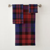 Rustiek geruite elegante cheque tartan bad handdoek (Insitu)