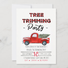  rustiek geruite kerstfeest RSVP kaartje