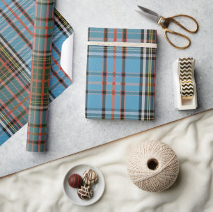 Rustiek geruite klassieke Tartan Cadeaupapier