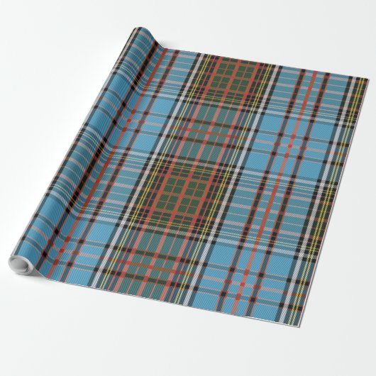 Rustiek geruite klassieke Tartan Cadeaupapier (Uitgerold)