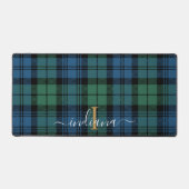 Rustiek geruite Monogram Classic Campbell Tartan Bureaumat (Voorkant)