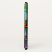 Rustiek geschilderd hout sleutelgat ketting blauw  Case-Mate iPhone case (Achterkant / rechts)