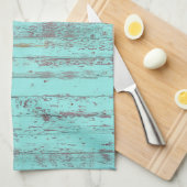 Rustiek geschilderd hout theedoek (Quarter Fold)