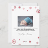 Rustiek gescripte vrolijke kerst Kaart (Achterkant)