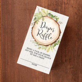 Rustiek geslacht neutrale luier loterij informatiekaartje