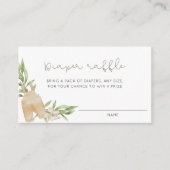 Rustiek Geslacht Neutrale Luier Raffle Informatiekaartje (Voorkant)