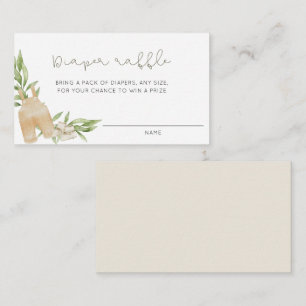 Rustiek Geslacht Neutrale Luier Raffle Informatiekaartje