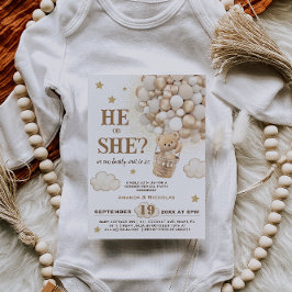 Rustiek Geslacht Onthullen Teddy Beer Ballonnen Kaart