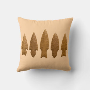 Rustiek gesneden pijlpunt kussen