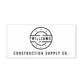 Rustiek gestempeld Logo gepersonaliseerd Rubberstempel (Afrduk)