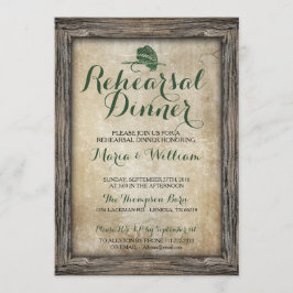 Rustiek Gevist Lure repetitie diner uitnodiging