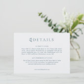 Rustiek gewei met bloemenkrans | Bruiloft Informatiekaartje (Staand voorkant)