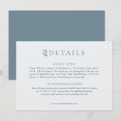 Rustiek gewei met bloemenkrans | Bruiloft Informatiekaartje (Voorkant / Achterkant)