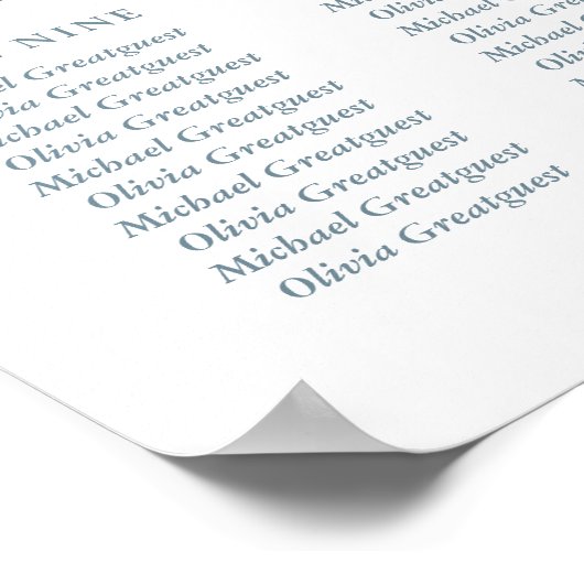 Rustiek gewei met bloemenkrans | Zitkaarten Poster (Hoek)