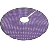Rustiek geweven Paarse rieten op Custom Silver Kerstboom Rok (Gekanteld)