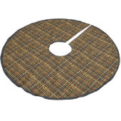 Rustiek Geweven Rough Burlap Black Kerstboom Rok (Gekanteld)