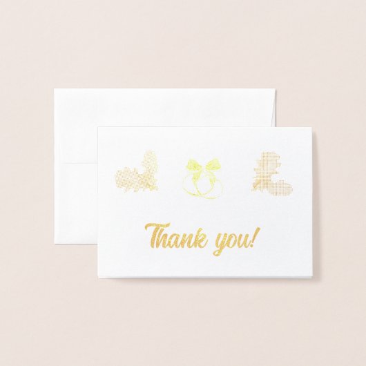 Rustiek & Gezellig Herfst bruiloft Collectie Folie Folie Kaarten (Voorkant met envelop)