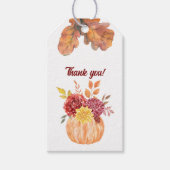 Rustiek & Gezellig Herfst bruiloft Collectie Gift Cadeaulabel (Voorkant)