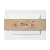 Rustiek & Gezellig Herfst bruiloft Collectie Uitnodigingen Wikkel (Voorkant Voorbeeld)